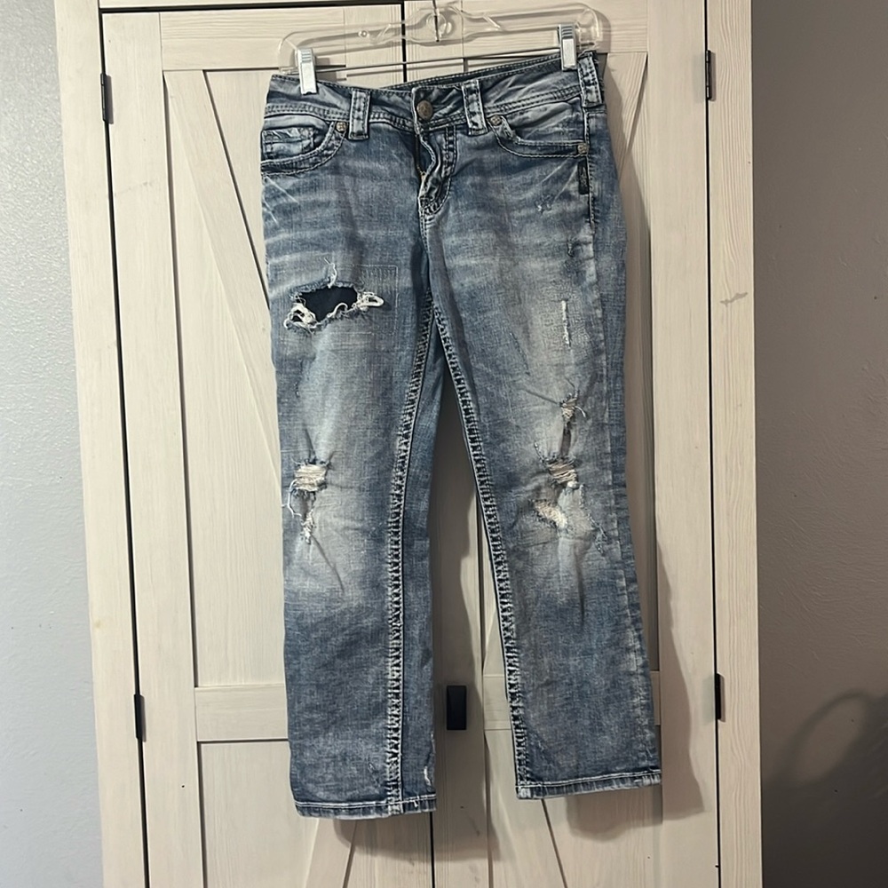 Silver jeans